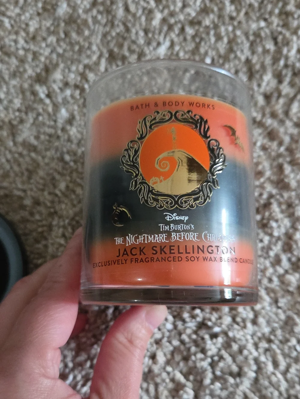 JACK SKELLINGTON Layered Candle The Nightmare Before Christmas + B&BW